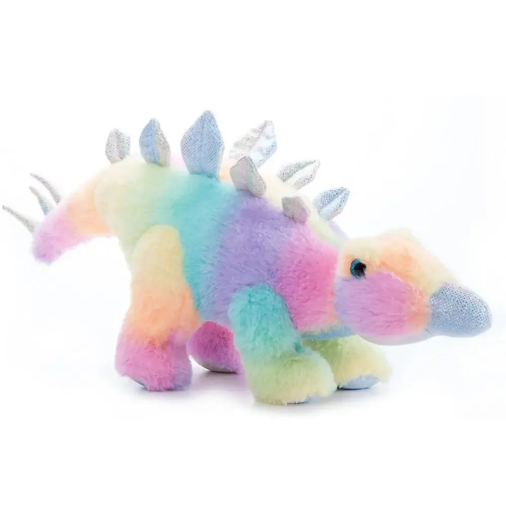 Petting Zoo Stegosaurus Stuffed Animal Plush Rainbow Ombrez Wildlife Zoologee 17